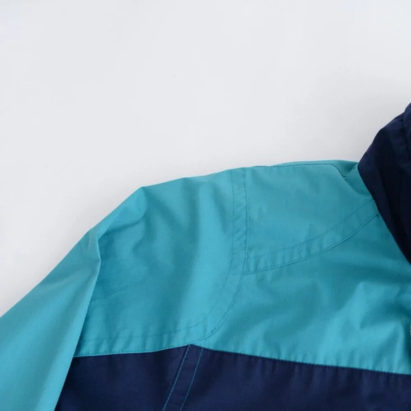 Vintage 80S American Weekend Teal And Blue Zip Up Nautical Lightweight Jacket M - Picture 13 of 15